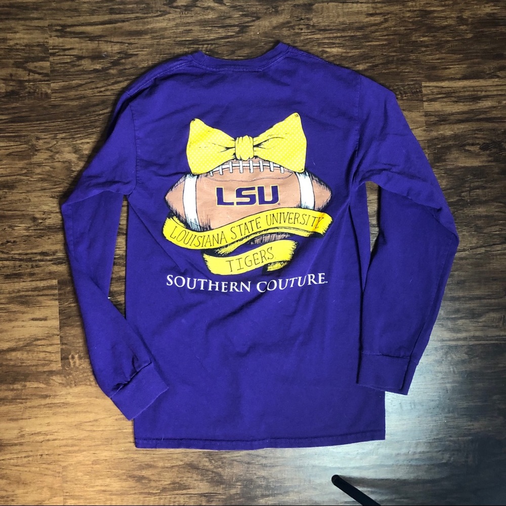 Southern Couture LSU Long Sleeve T Shirt